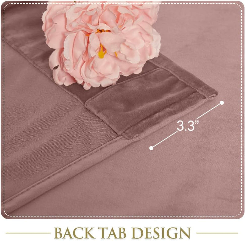Curtains Velvet Drapes Extra Long Bedroom Room Darkening
