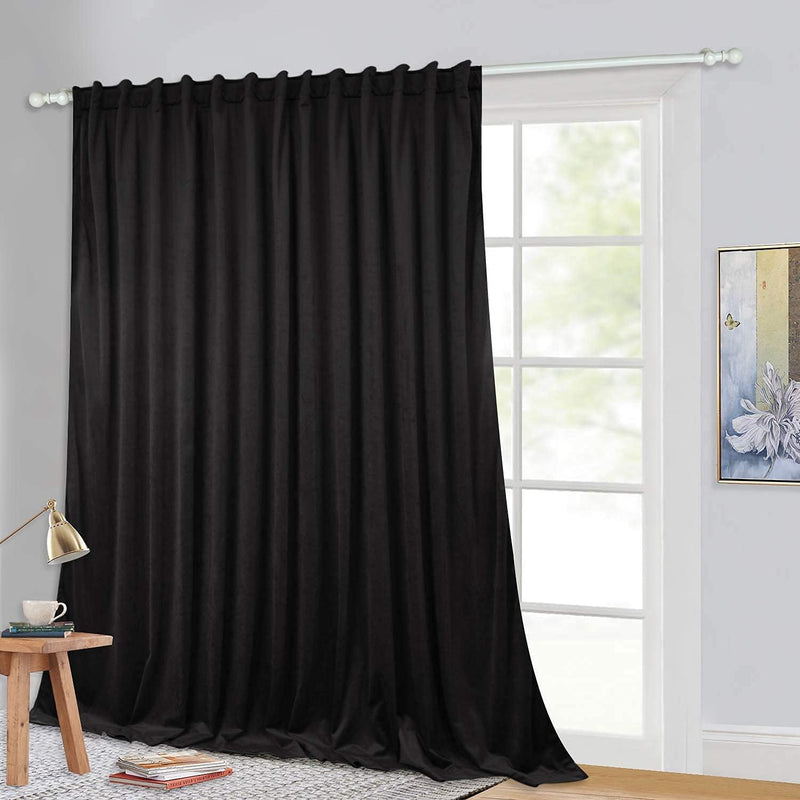 Curtains Velvet Drapes Extra Long Bedroom Room Darkening