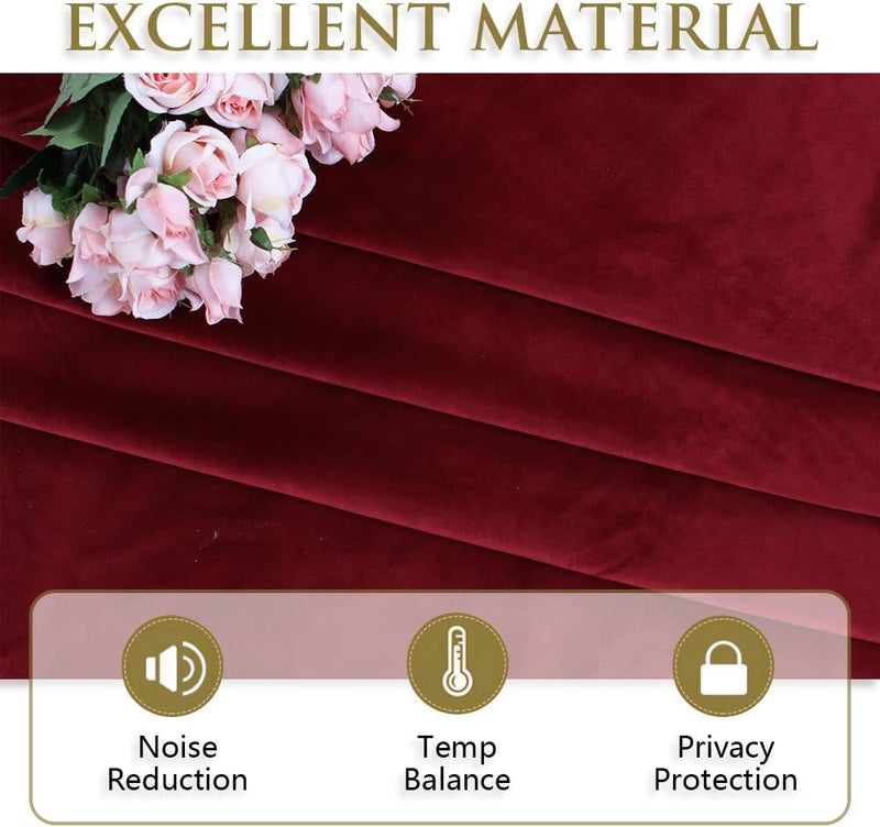 Curtains Velvet Drapes Extra Long Bedroom Room Darkening