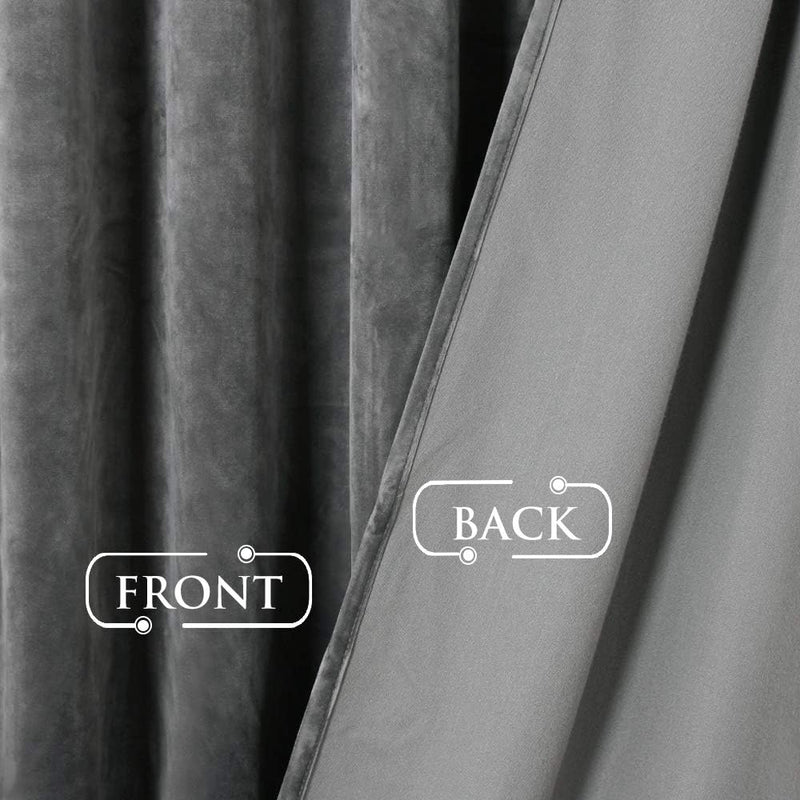 Curtains Velvet Drapes Extra Long Bedroom Room Darkening