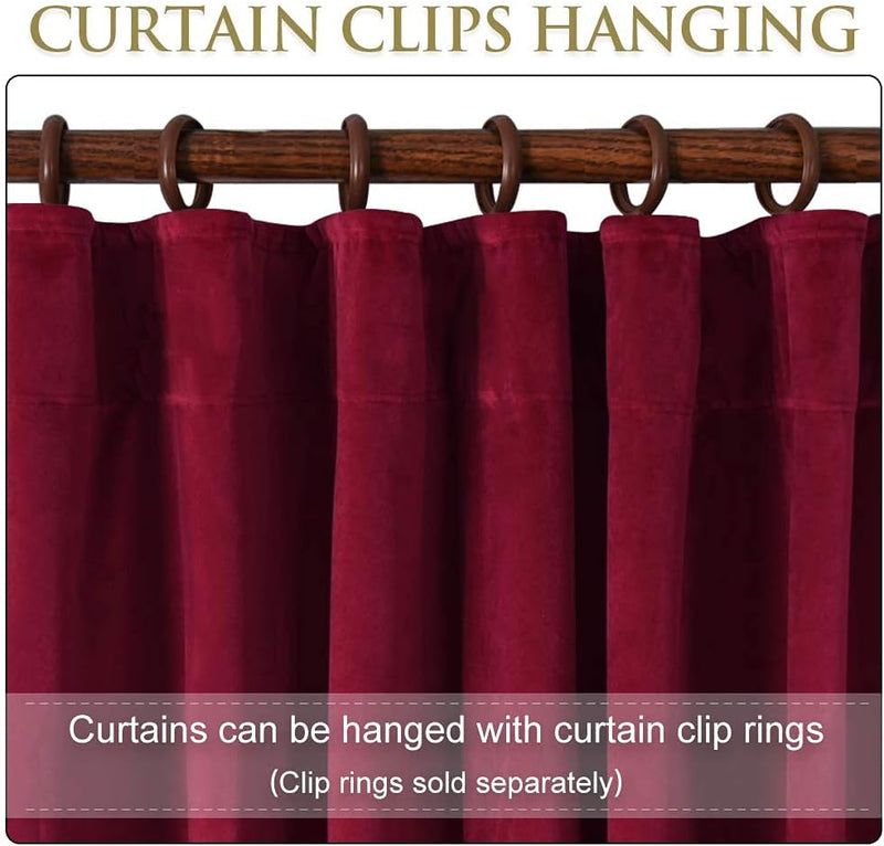 Curtains Velvet Drapes Extra Long Bedroom Room Darkening