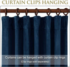 Curtains Velvet Drapes Extra Long Bedroom Room Darkening