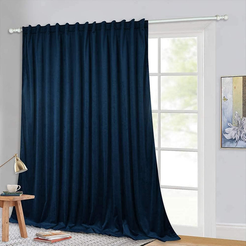Curtains Velvet Drapes Extra Long Bedroom Room Darkening