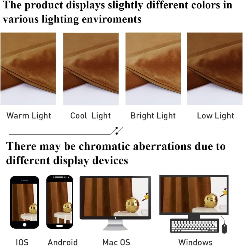 Curtains Velvet Drapes Extra Long Bedroom Room Darkening