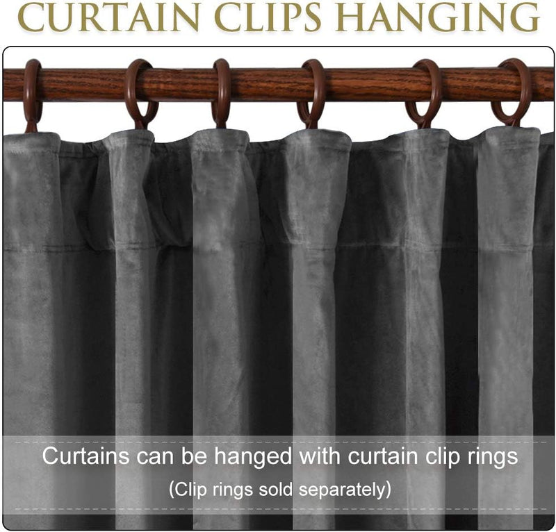 Curtains Velvet Drapes Extra Long Bedroom Room Darkening
