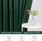 Curtains Velvet Drapes Extra Long Bedroom Room Darkening
