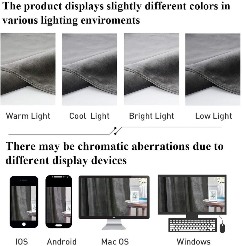 Curtains Velvet Drapes Extra Long Bedroom Room Darkening