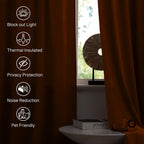 Curtains Velvet Drapes Extra Long Bedroom Room Darkening
