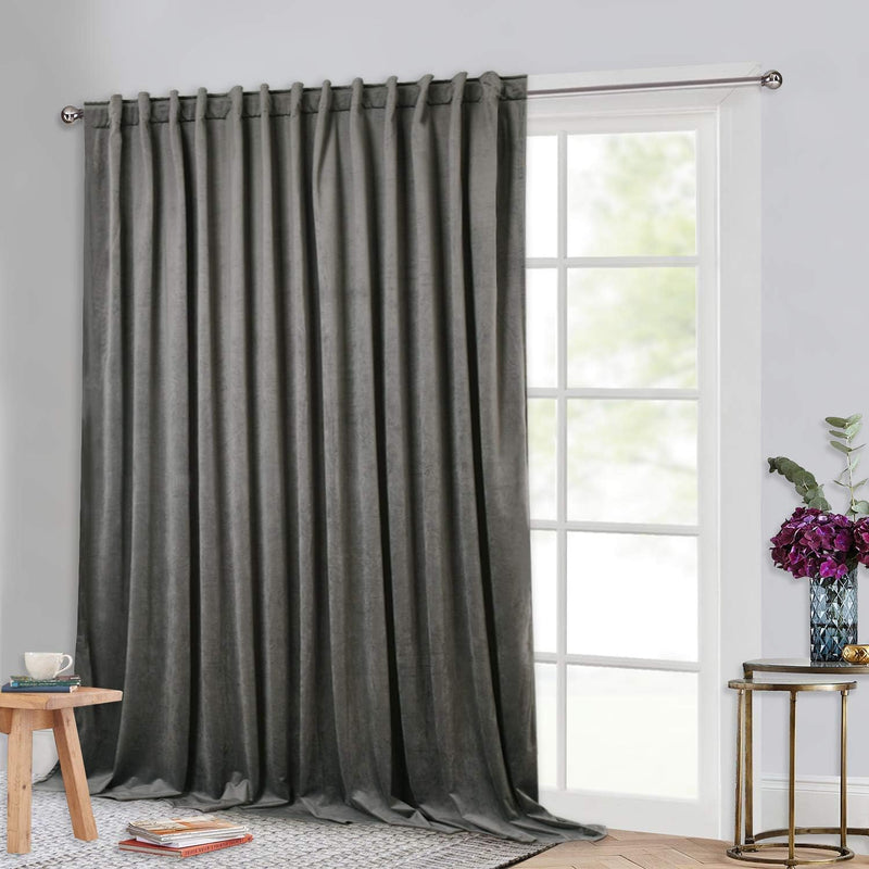 Curtains Velvet Drapes Extra Long Bedroom Room Darkening