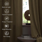 Curtains Velvet Drapes Extra Long Bedroom Room Darkening