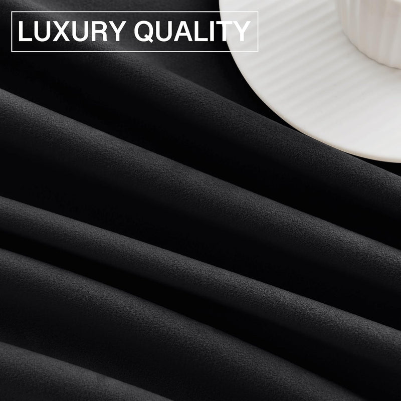 Curtains Velvet Drapes Extra Long Bedroom Room Darkening