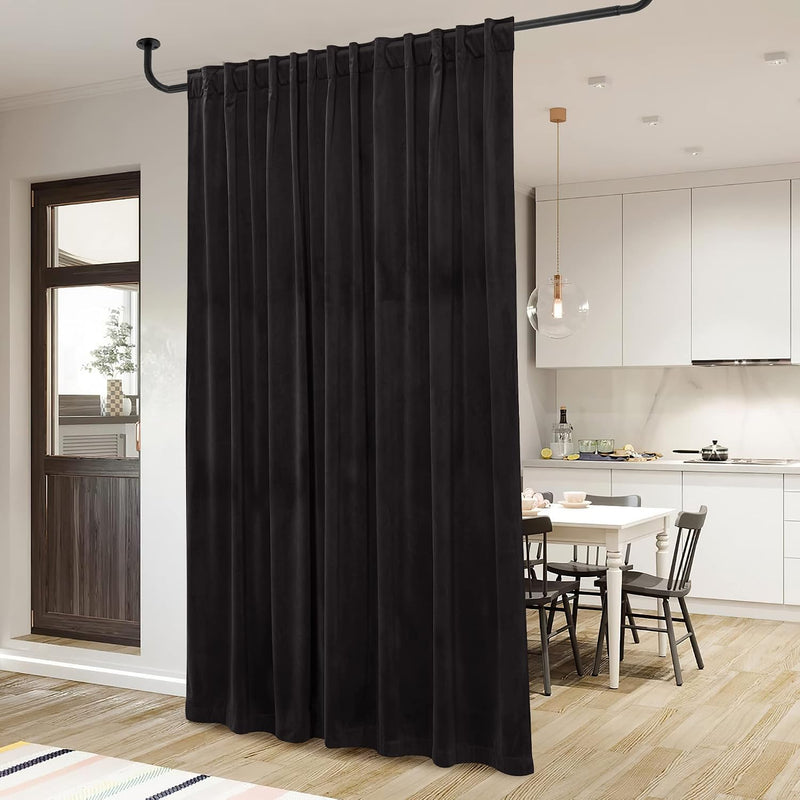 Curtains Velvet Drapes Extra Long Bedroom Room Darkening