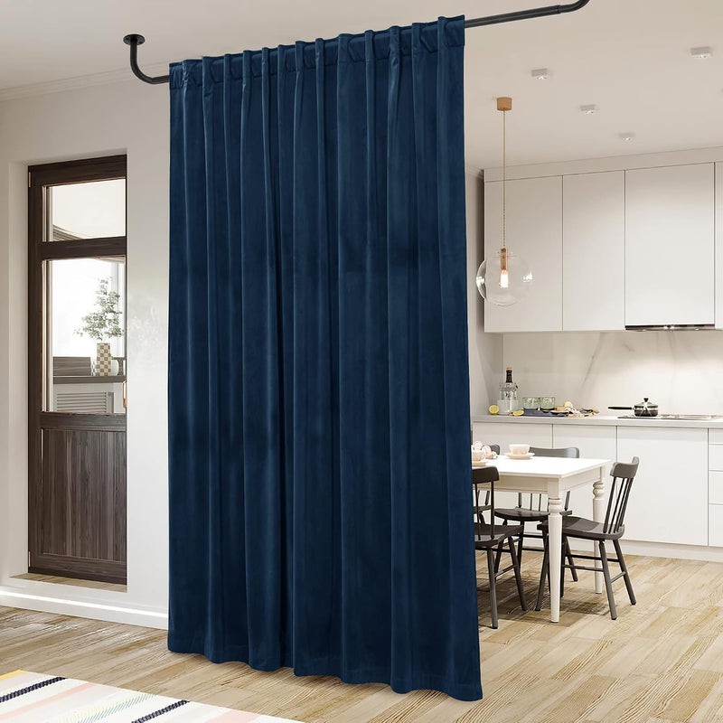 Curtains Velvet Drapes Extra Long Bedroom Room Darkening