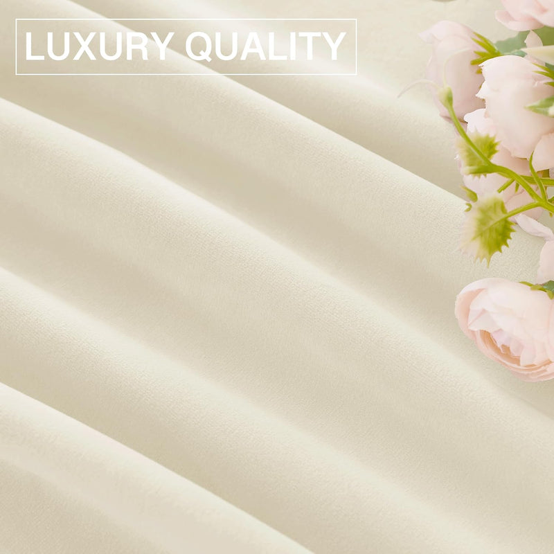 Curtains Velvet Drapes Extra Long Bedroom Room Darkening