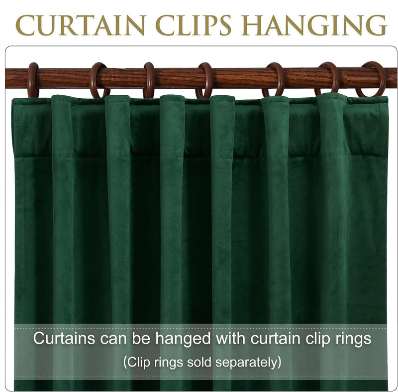 Curtains Velvet Drapes Extra Long Bedroom Room Darkening