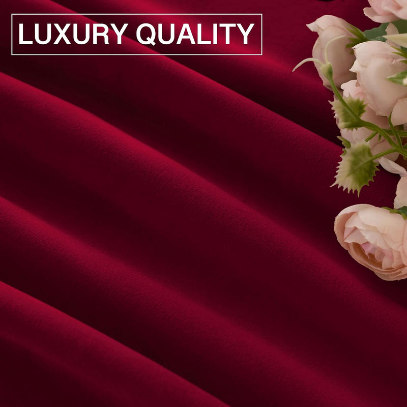 Curtains Velvet Drapes Extra Long Bedroom Room Darkening