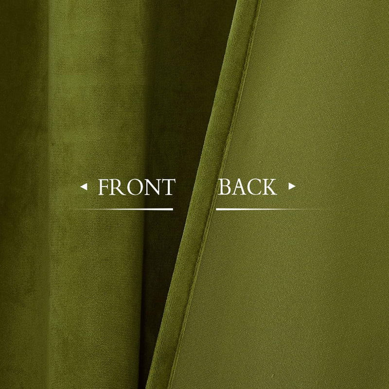 Curtains Velvet Drapes Extra Long Bedroom Room Darkening