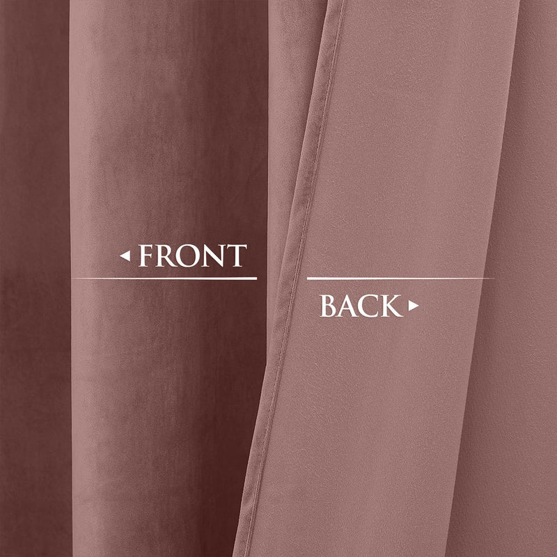Curtains Velvet Drapes Extra Long Bedroom Room Darkening