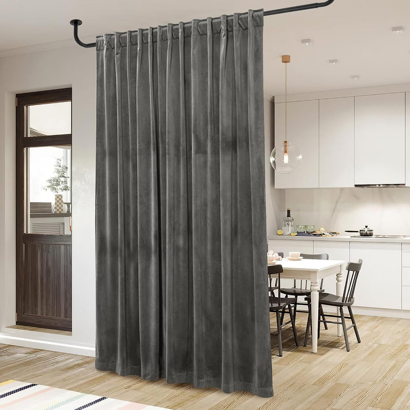 Curtains Velvet Drapes Extra Long Bedroom Room Darkening