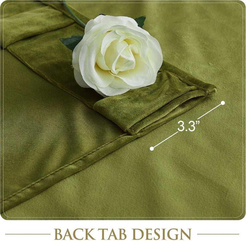 Curtains Velvet Drapes Extra Long Bedroom Room Darkening