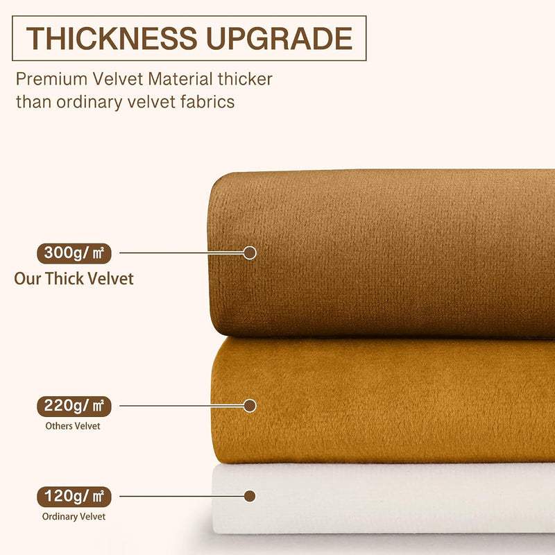 Curtains Velvet Drapes Extra Long Bedroom Room Darkening