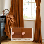 Curtains Velvet Drapes Extra Long Bedroom Room Darkening