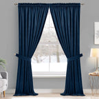 Curtains Velvet Drapes Extra Long Bedroom Room Darkening