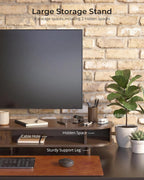 Curved Dual Monitor Stand Riser