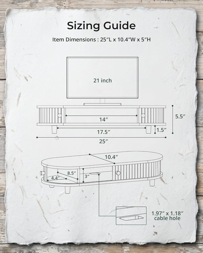 Curved Dual Monitor Stand Riser