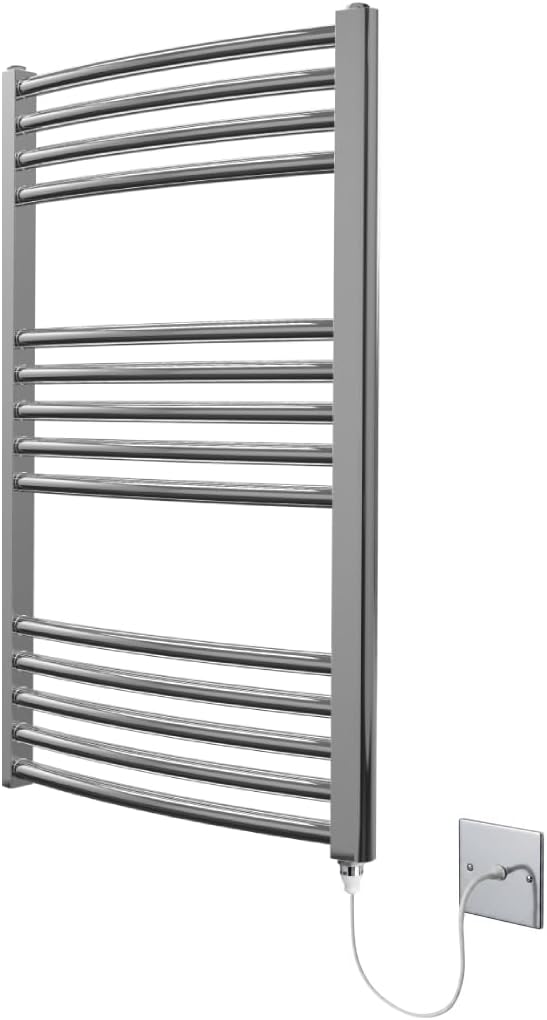 Curved Electric Heated Towel Rail H800MM W500MM