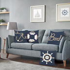 Cushion Covers 45 X Cm Nautical Marine Anchor (Set of 4)