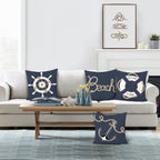 Cushion Covers 45 X Cm Nautical Marine Anchor (Set of 4)