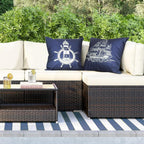 Cushion Covers 45 X Cm Nautical Marine Anchor (Set of 4)
