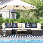 Cushion Covers 45 X Cm Nautical Marine Anchor (Set of 4)