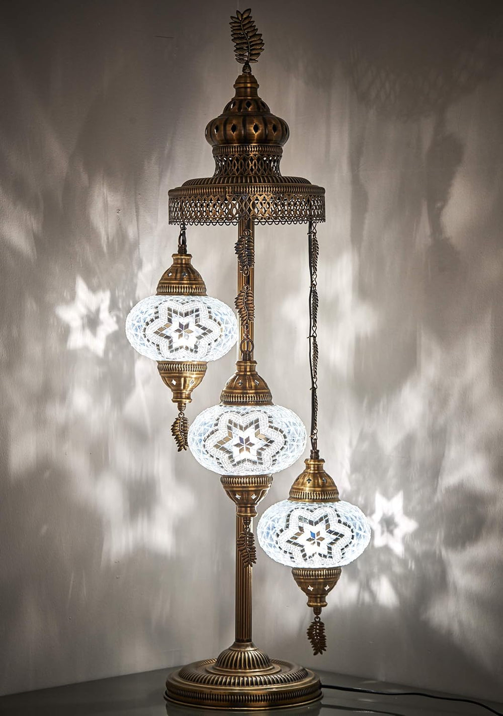 Customisable Turkish Moroccan Mosaic Tiffany Floor Table Lamp