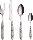 Cutlery Set 24pcs Stainless Steel Flatware with Marbel