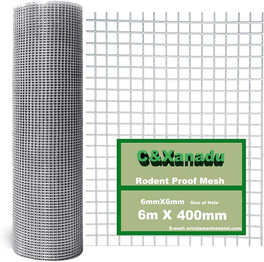 Cxanadu Rodent Mesh 400mmx6m Galvanised Wire Roll Rat