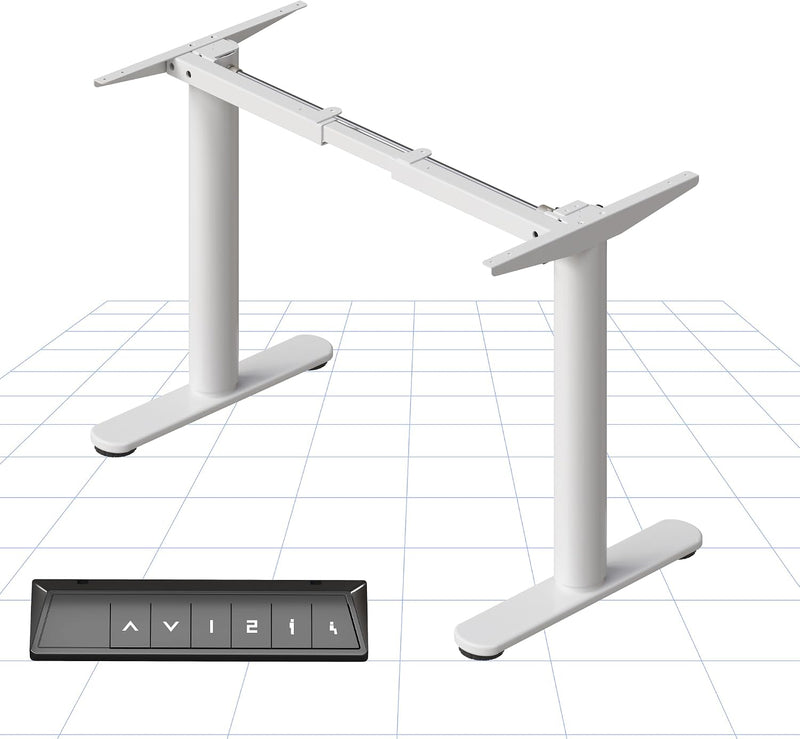 Cylinee Electric Standing Desk Frame with Round Legs