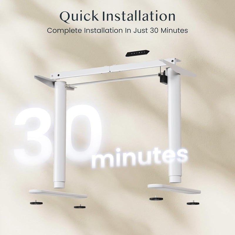 Cylinee Electric Standing Desk Frame with Round Legs