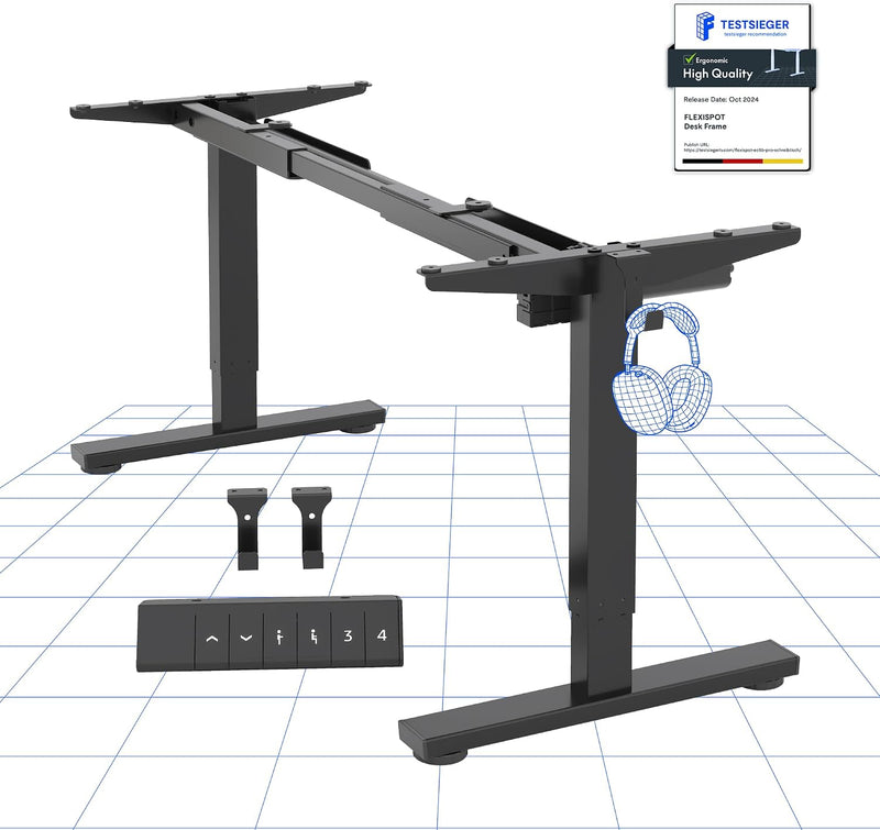 Cylinee Electric Standing Desk Frame with Round Legs