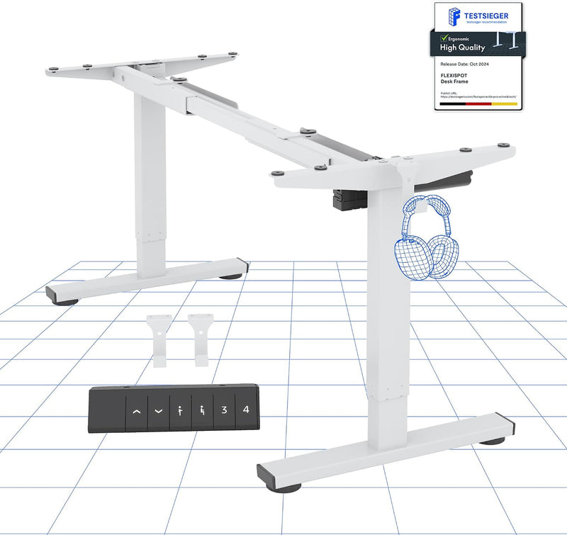 Cylinee Electric Standing Desk Frame with Round Legs