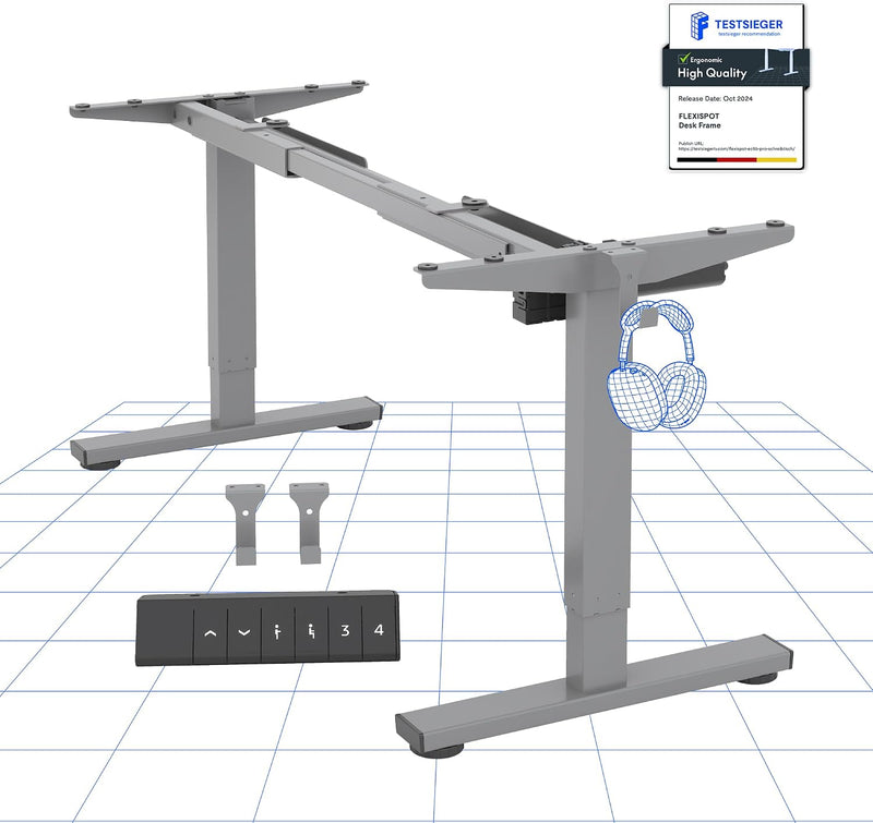 Cylinee Electric Standing Desk Frame with Round Legs