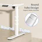 Cylinee Electric Standing Desk Frame with Round Legs