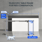 Cylinee Electric Standing Desk Frame with Round Legs