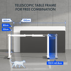 Cylinee Electric Standing Desk Frame with Round Legs