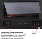 Dakota Optiflame Inset Electric Fire 2KW Stainless Steel