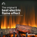 Dakota Optiflame Inset Electric Fire 2KW Stainless Steel
