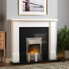 Dakota Optiflame Inset Electric Fire 2KW Stainless Steel