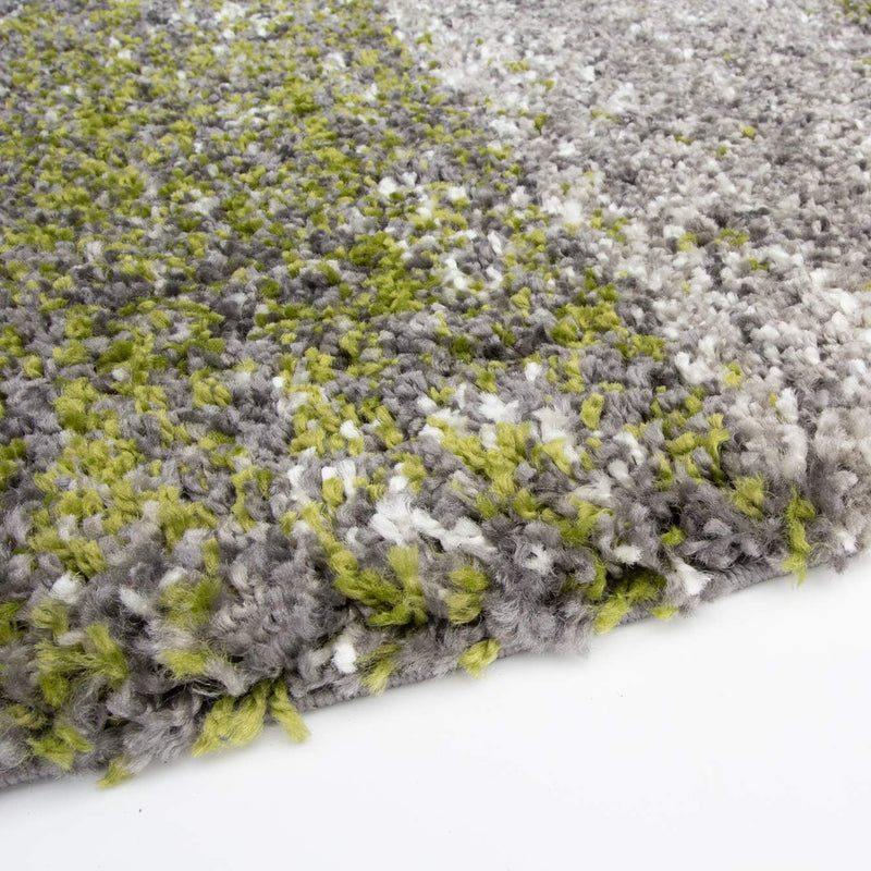 Dark Forest Striped Warm Thick Shaggy Shag Rug