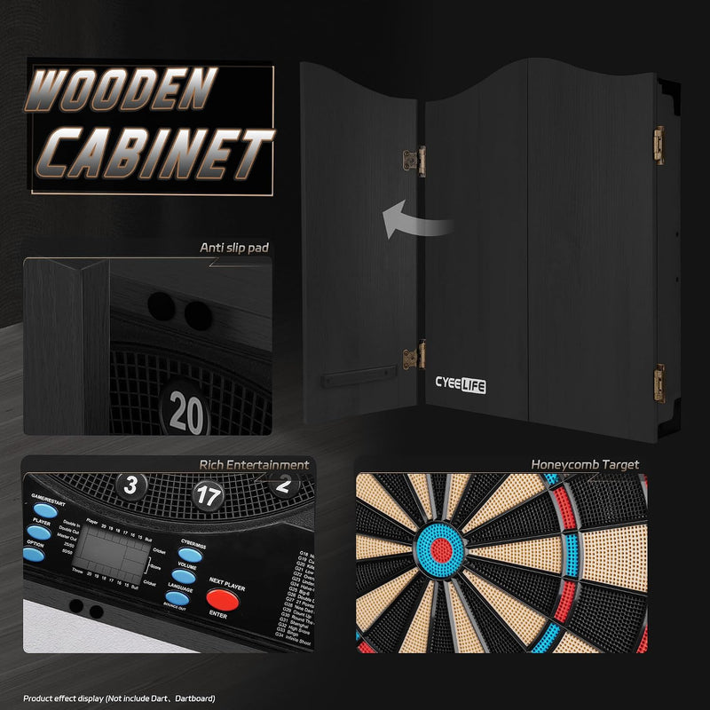 Dartboard12 Soft Darts 8 Players34 Games255 Variations Battery